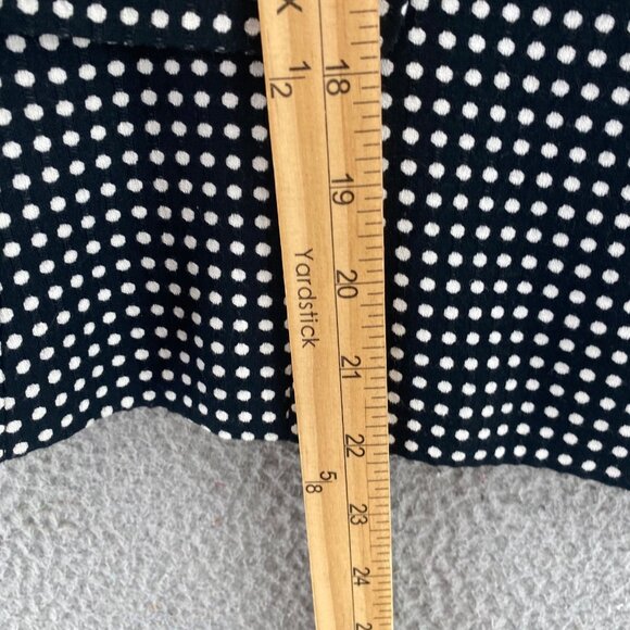 Le Suit Blazer Womens 12 Black Polka Dot Button Up Notch Lapel Jacket Pockets - Picture 8 of 9